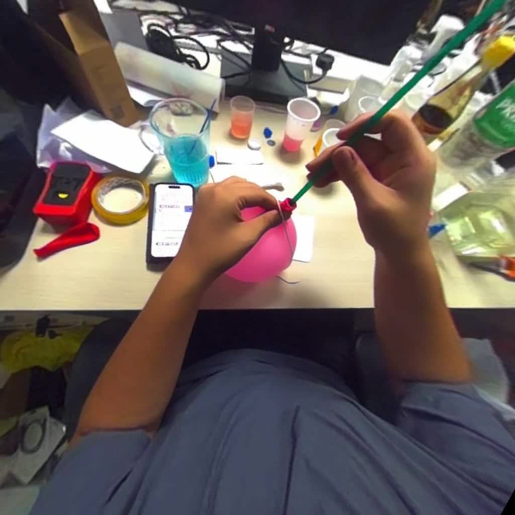 First-person classroom balloon rocket experiment